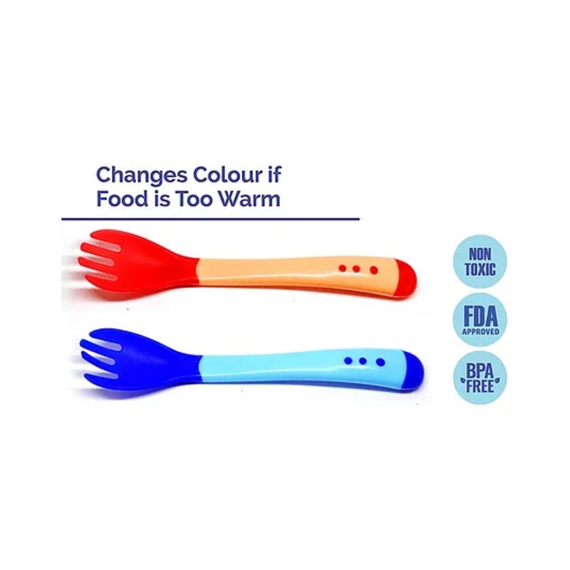 The Little Lookers Temperature Sensing Fork Pack of 2 – Red Blue