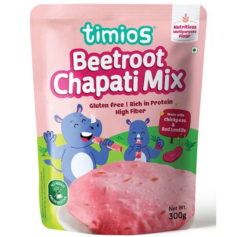 timios Gluten Free Multipurpose Beetroot Chapati Mix – 300 g
