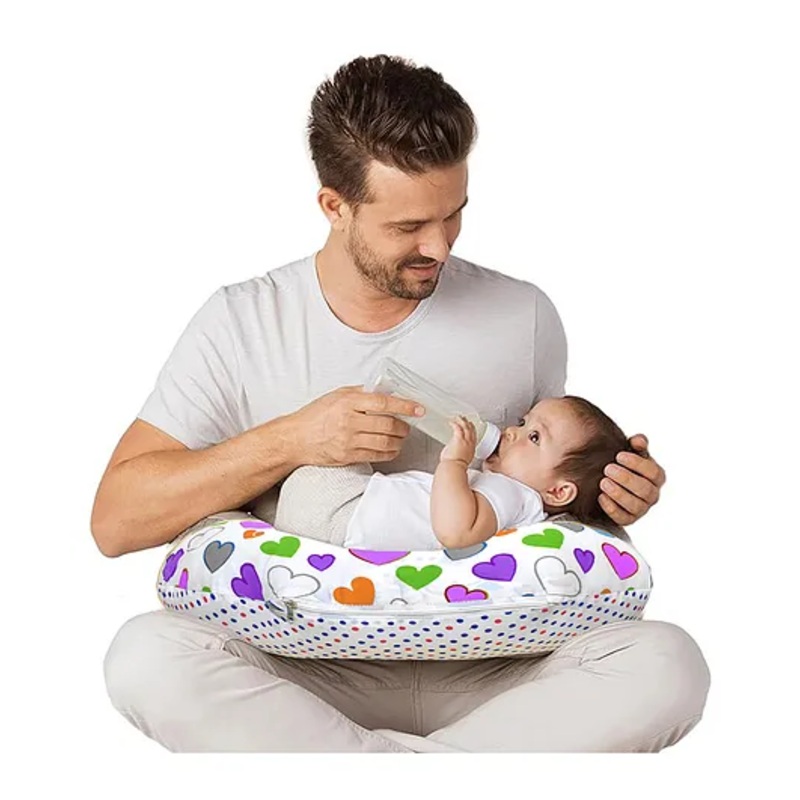 VParents Daisy Multipurpose Baby Feeding Nursing Cum Maternity Pillow for New Born – Purple