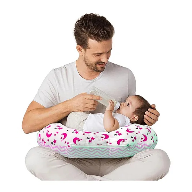 Vparents Galaxy Multipurpose Baby Feeding Nursing Cum Maternity Pillow  – Pink