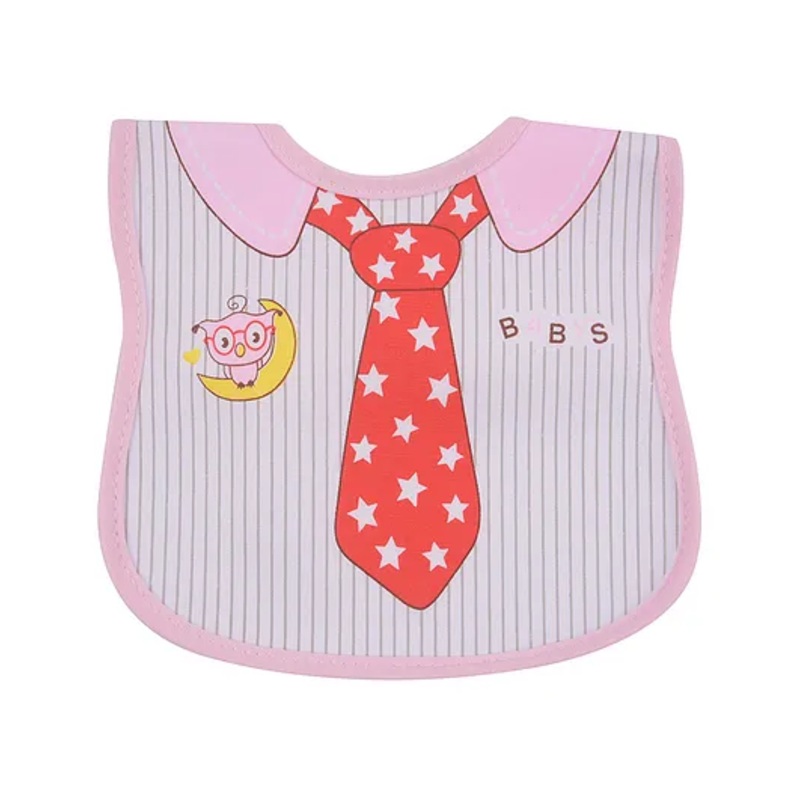 Yellow Bee Bib Tie Print – Pink
