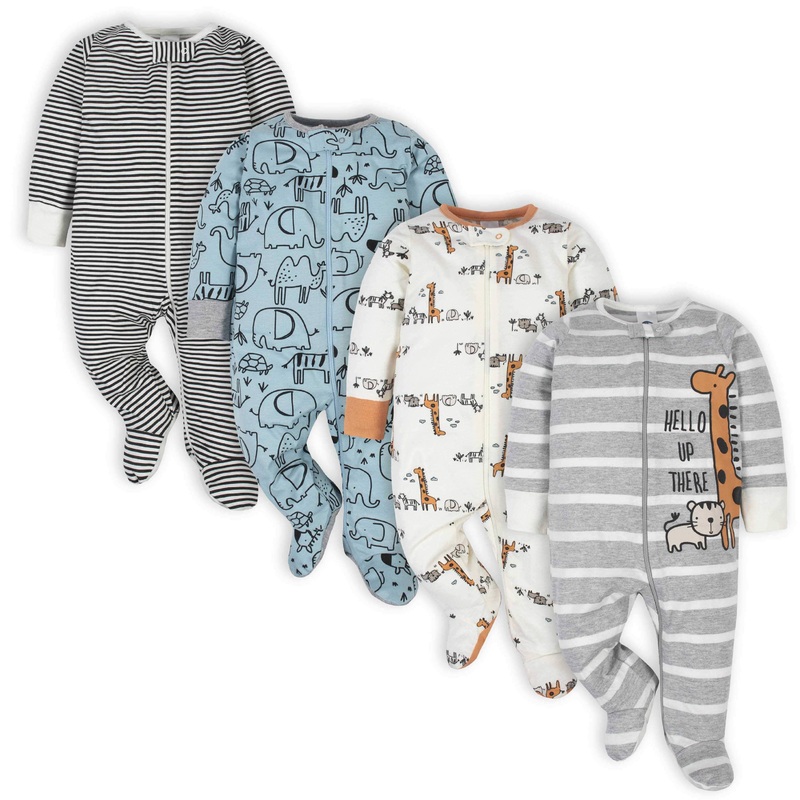 4-Pack Baby Boys Jungle Sleep ‘N Plays