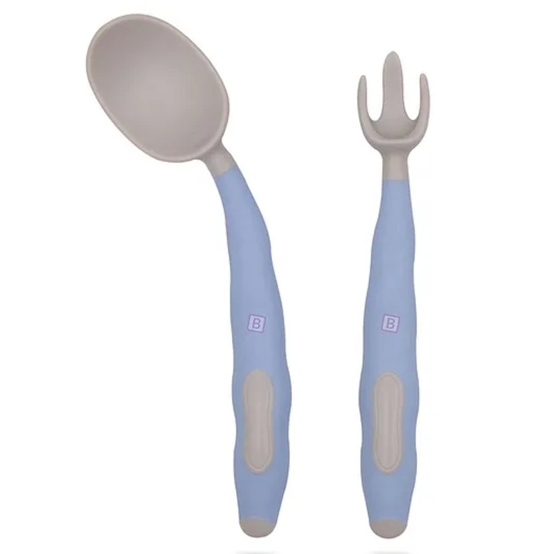Bembika Training Spoon Twist Spoon Baby Silicone Training Spoon For Baby – Blue
