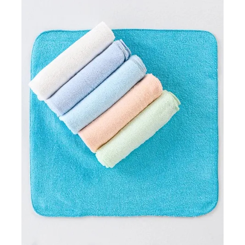 Ben Benny Terry Knit wash cloths Solid Colour Pack of 6 L 26.5 x B 26.5 cm – Multicolor