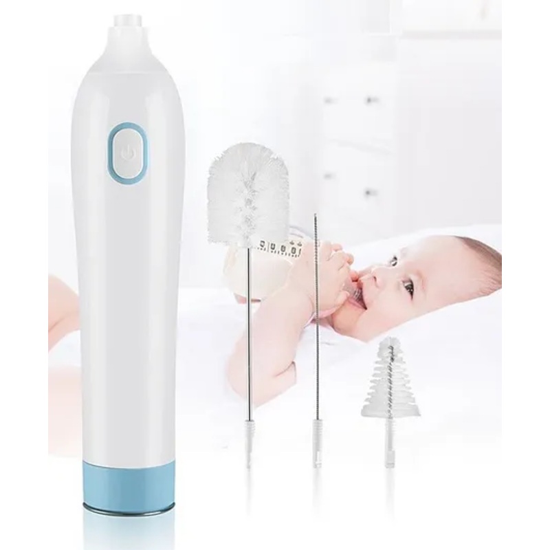 Electric Bottle & Nipple Cleaning Brushes – Blue
