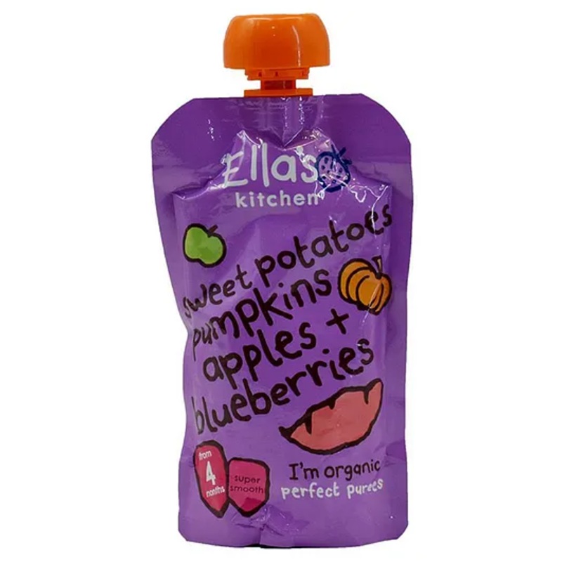 Ellas Kitchen Sweet Potatoes Pumpkin Apples + Blueberries – 120g