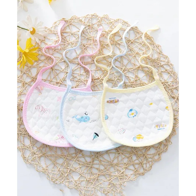 Fantasy India Tie Knot Closure Bib Pack of 3 – Multicolor