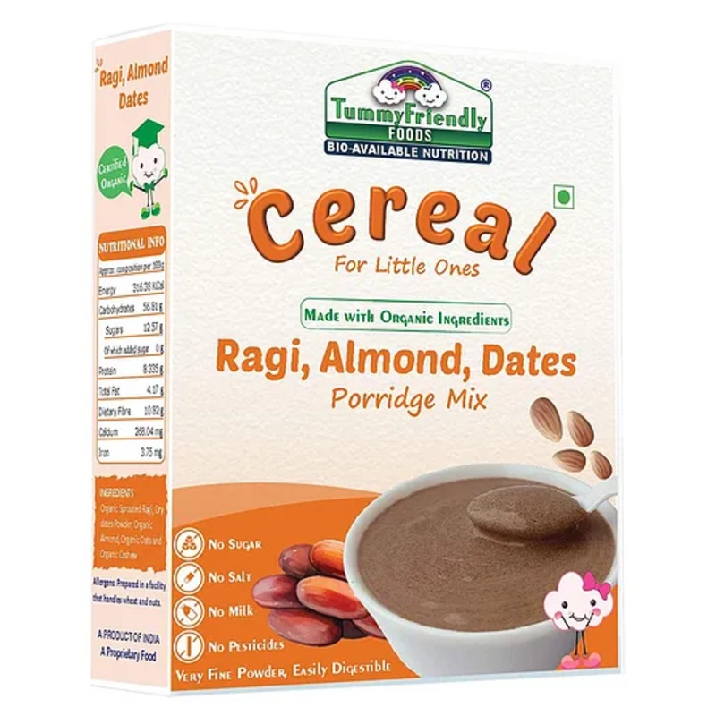 Organic Sprouted Ragi, Almond, Dates Porridge Mix – 200g