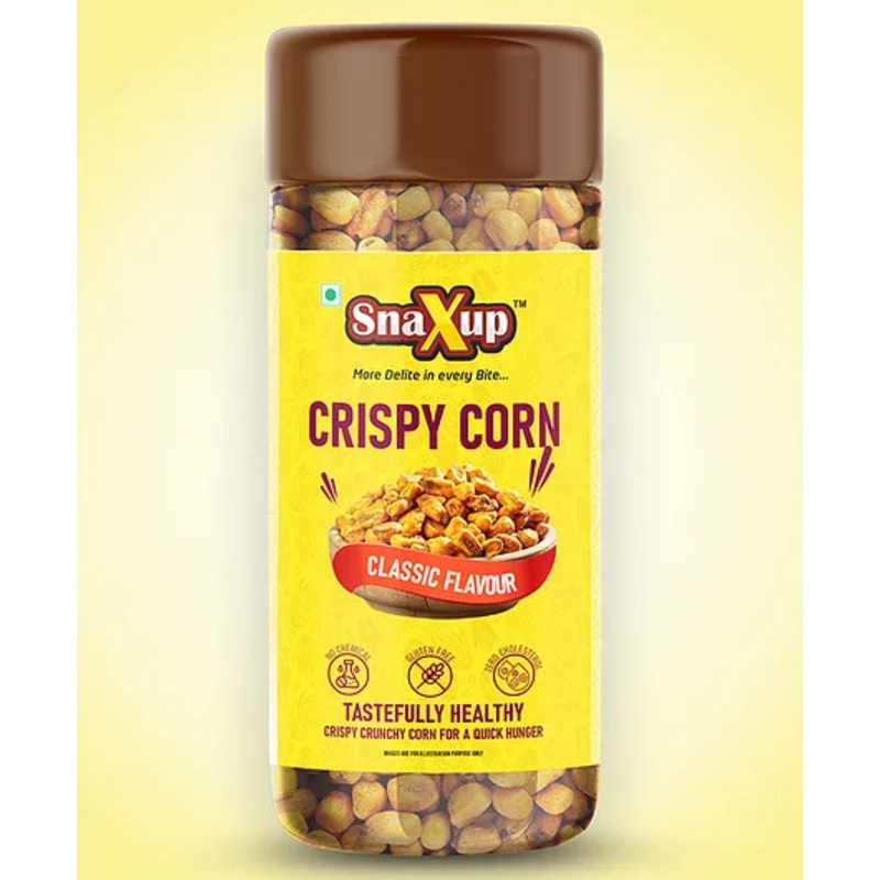 SnaXup Crispy Crunchy Corn Gluten Free Snacks 200 g
