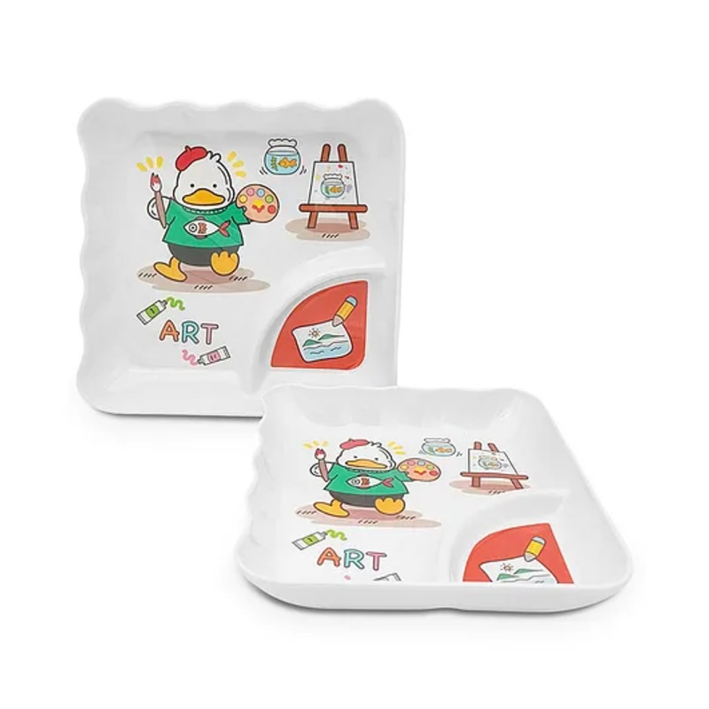 Superware Melamine Kids sandwich plate – duck ( Set of 2 )
