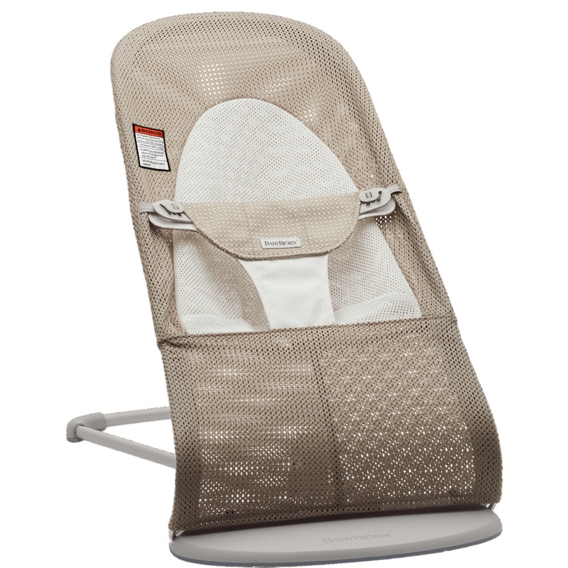 BabyBjorn Bouncer Balance, Gray Beige Mesh, Light Gray Frame