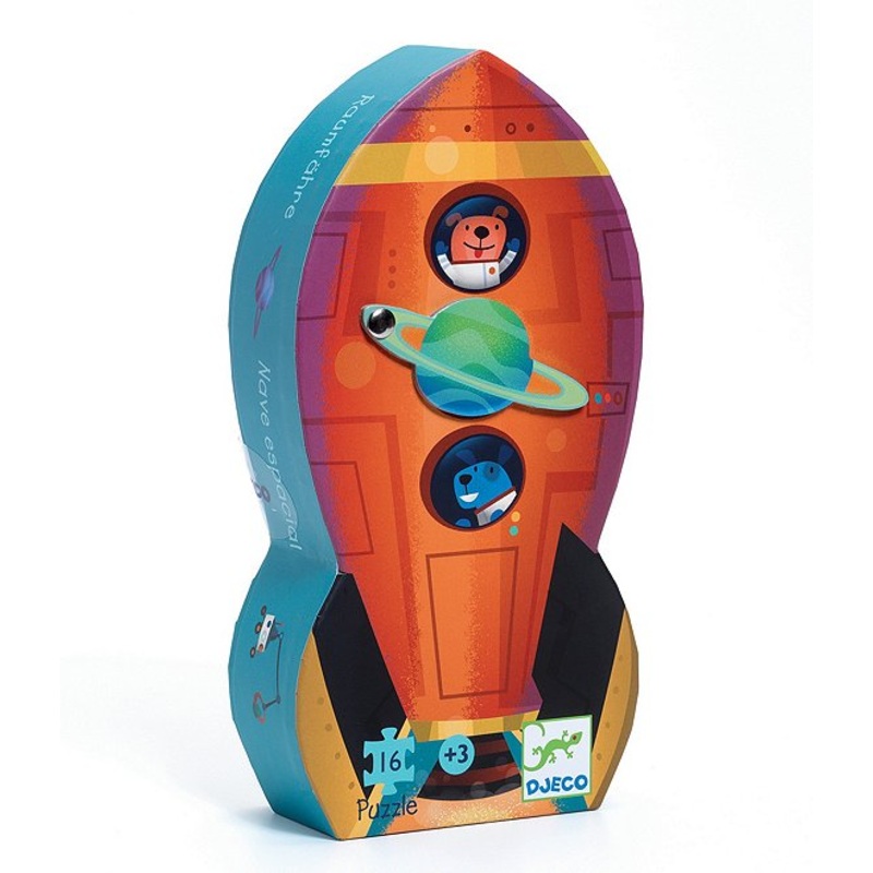 DJECO Mini Silhouette Spaceship Puzzle