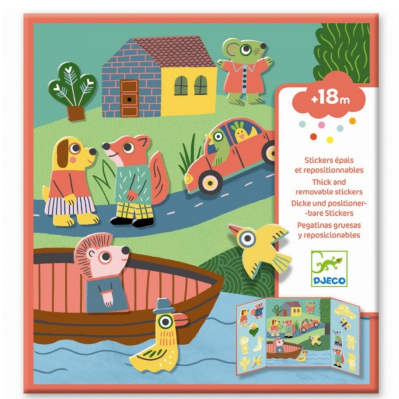 DJECO Sticker Book Animals