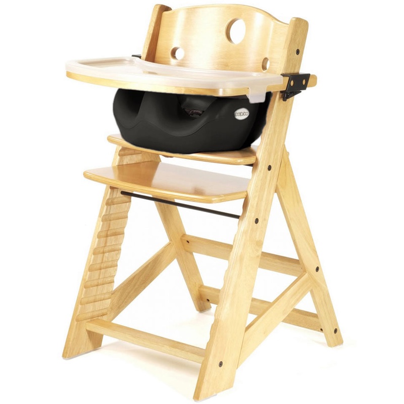 Keekaroo Height Right High Chair & Infant Insert – Natural / Black