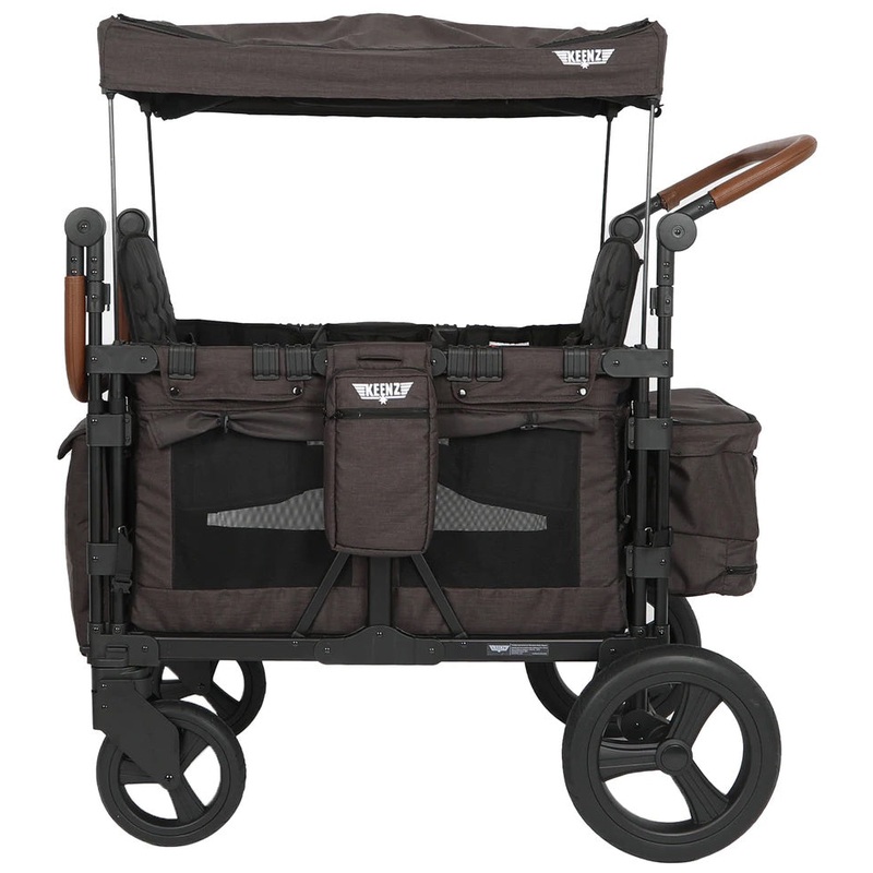 Keenz XC+ Luxury Comfort (4 Seater) Stroller Wagon – Charcoal Black