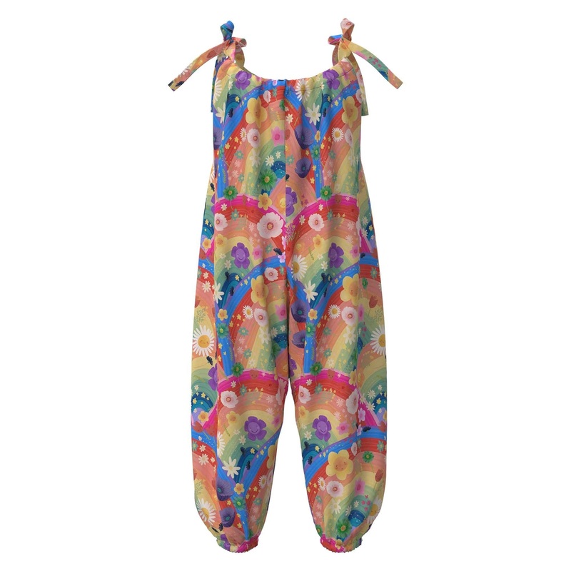 Milktology Rainbow Flowers Boho Jumpsuit