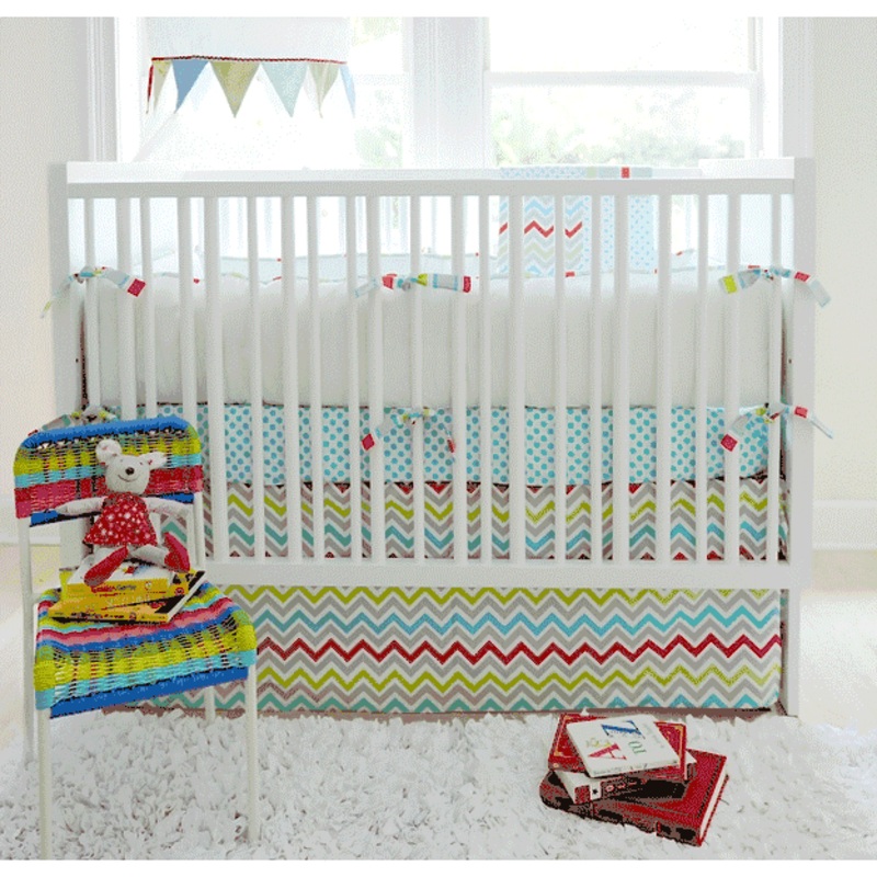 New Arrivals Jellybean Parade 3 Piece Baby Crib Bedding Set