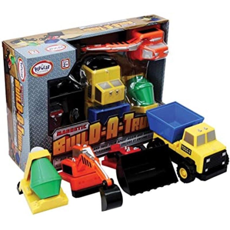 Popular Playthings Magnetic Build-A-Truck Construction