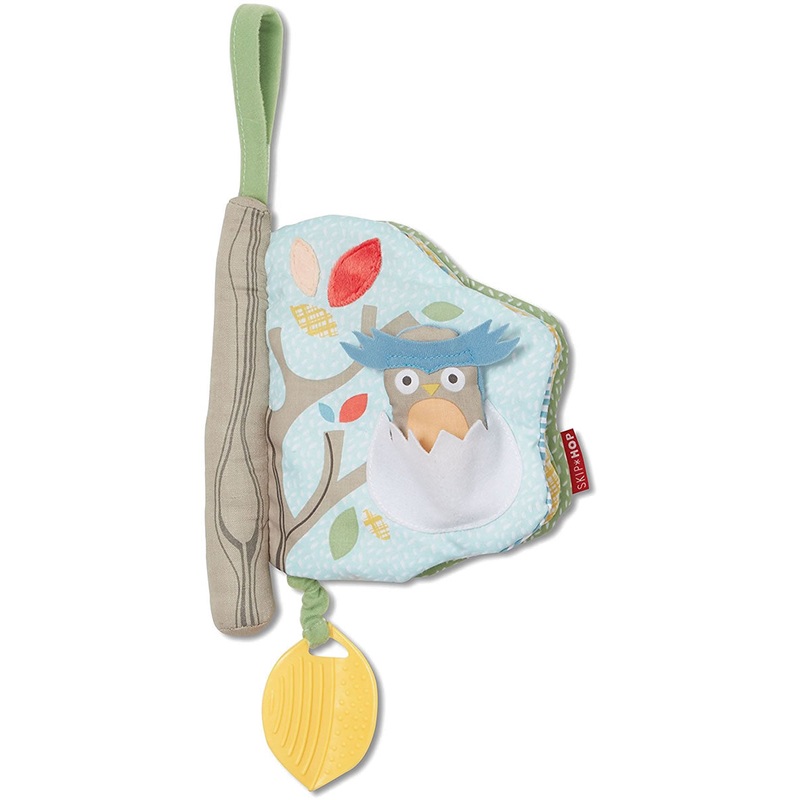 Skip Hop Treetop Friends Soft Activity Book – Grey/Pastel
