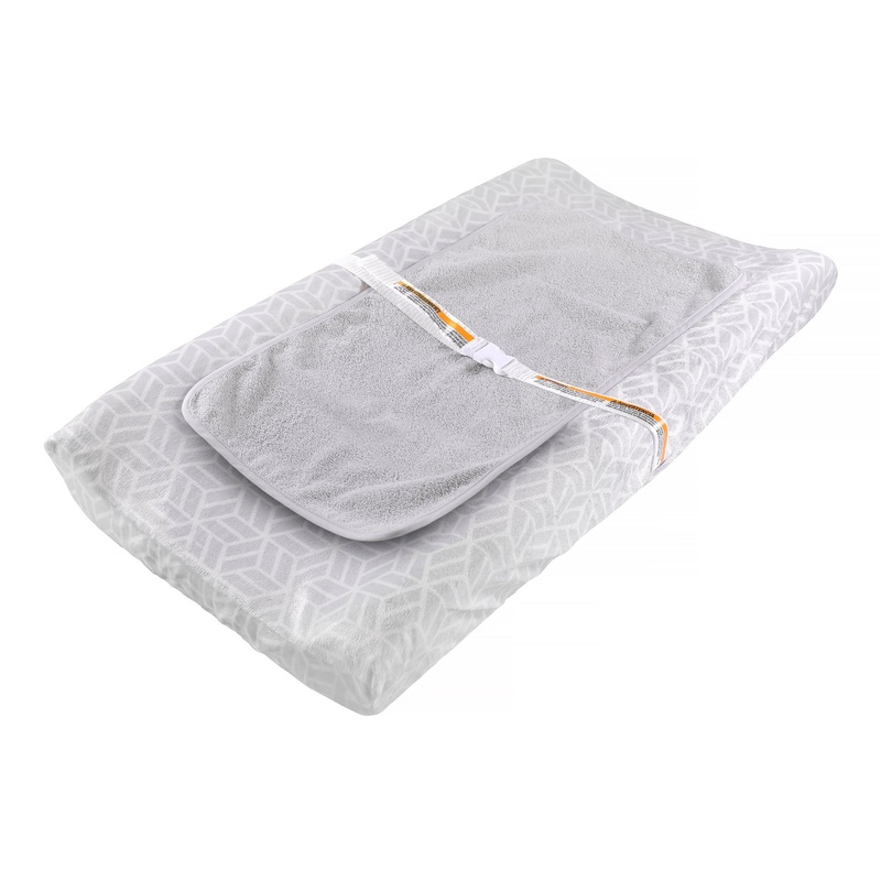 Summer by Ingenuity Basic Changing Essentials Kit with Changing Pad, Cover, and Waterproof Liner – Chevron