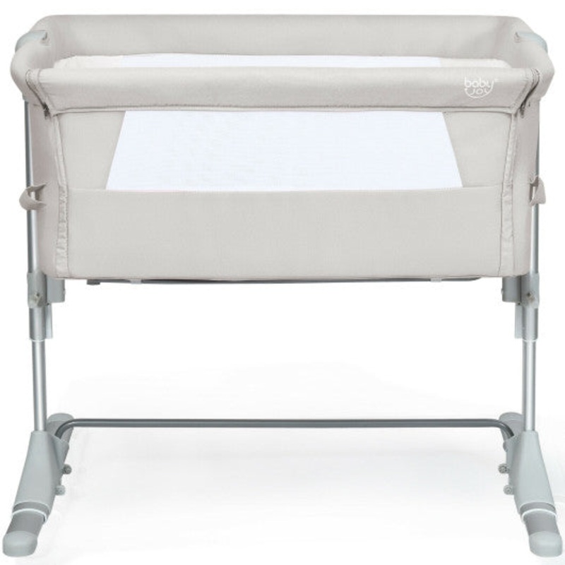 Travel Portable Baby Bed Side Sleeper  Bassinet Crib With Carrying Bag-Beige