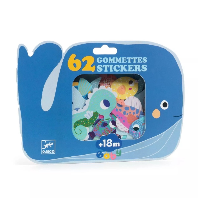 Djeco 62 Baby Sea Animal Stickers