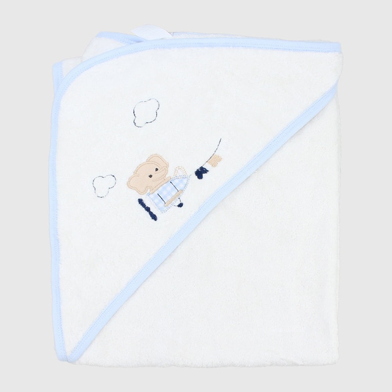 Flying Elephant Baby Hooded Towel