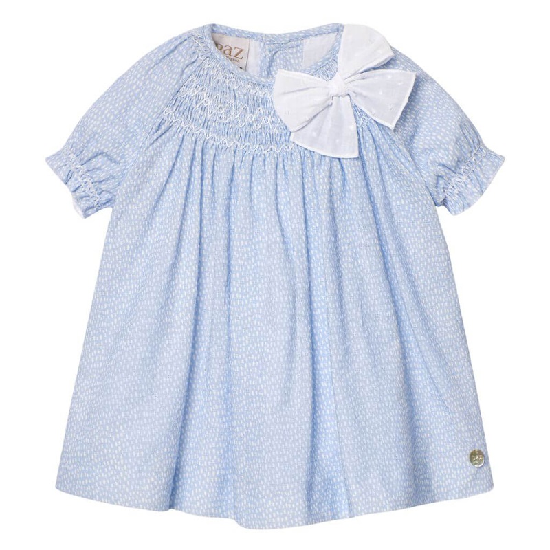 Vento Dress with Bow Sky Blue