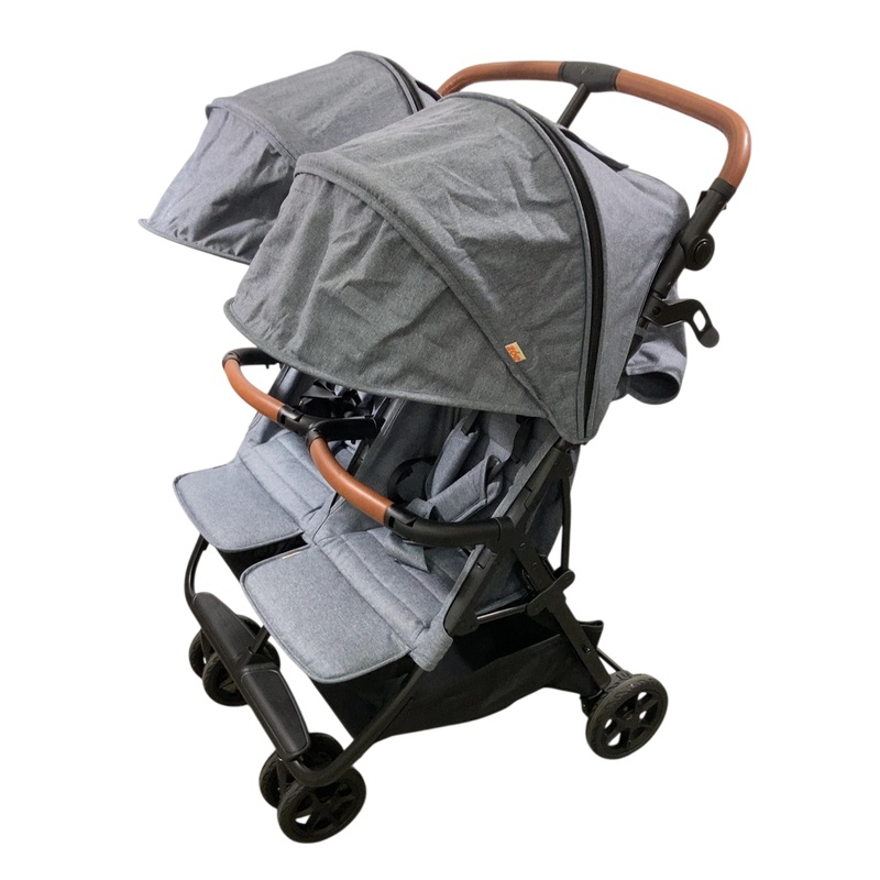 Zoe The Twin V2 Double Stroller, 2024, Luxe Grey