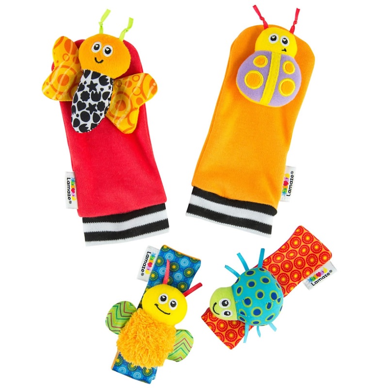 Lamaze Gardenbug Foot Finder & Wrist Rattle Set
