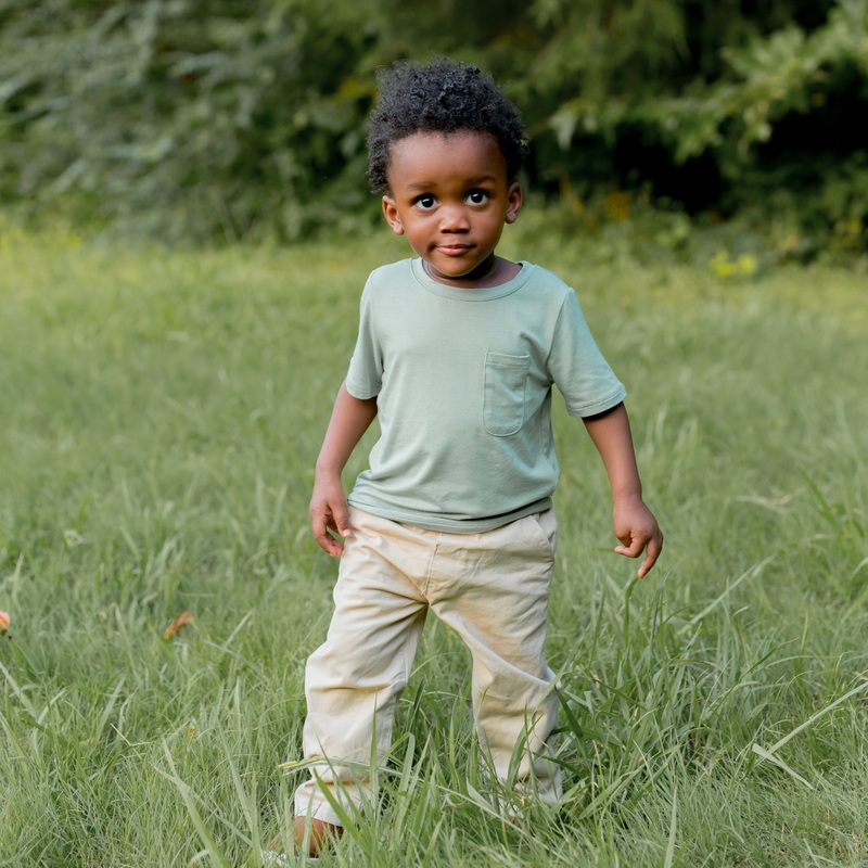 Toddler Crew Neck Tee in Thyme
