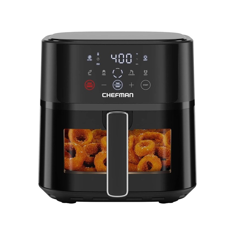 TurboFry Touch 6-Qt Air Fryer – Black (See Description)