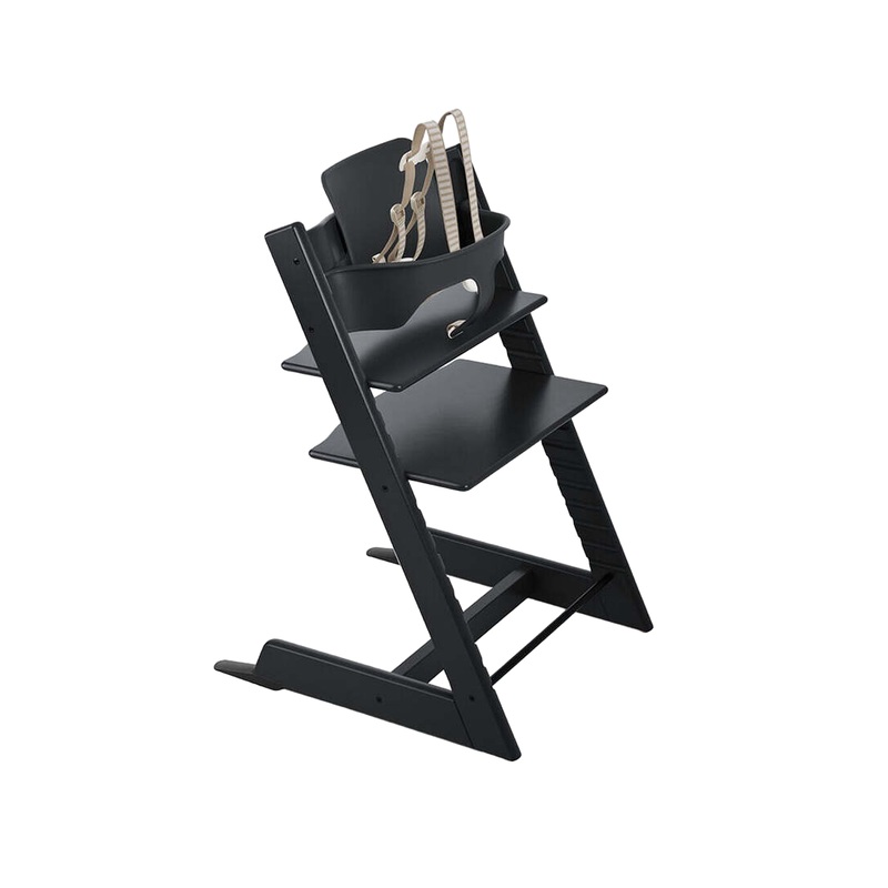 Stokke Tripp Trapp High Chair With Baby Set, Black