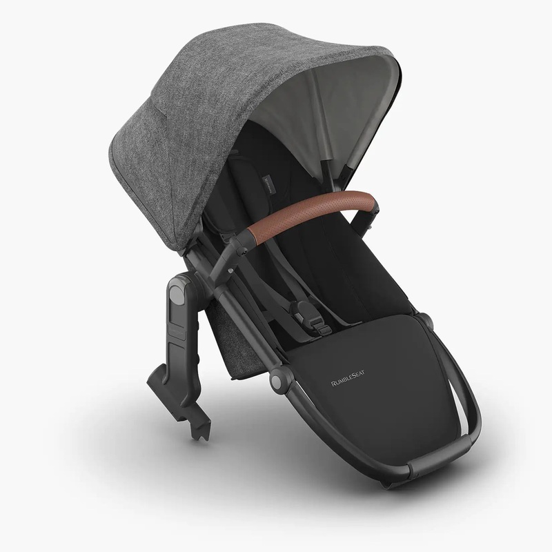 UPPAbaby Rumbleseat V3 – Greyson (Charcoal Mlange/Carbon Frame/Saddle Leather)