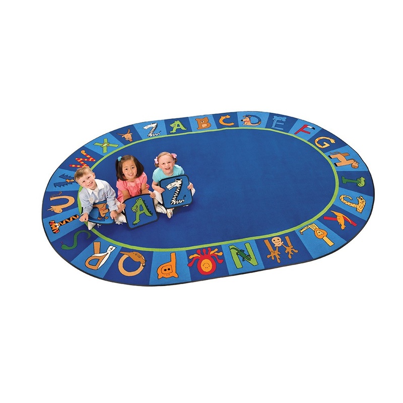 A to Z Animals! Rug (6’9″ x 9’5″ Oval)