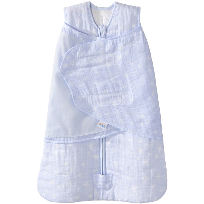 Halo SleepSack Quilted Muslin Swaddle – Constellation Blue (Newborn)