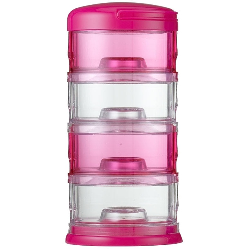Innobaby Packin’ Smart Stackables 4 Tier Essentials – Pink/Clear