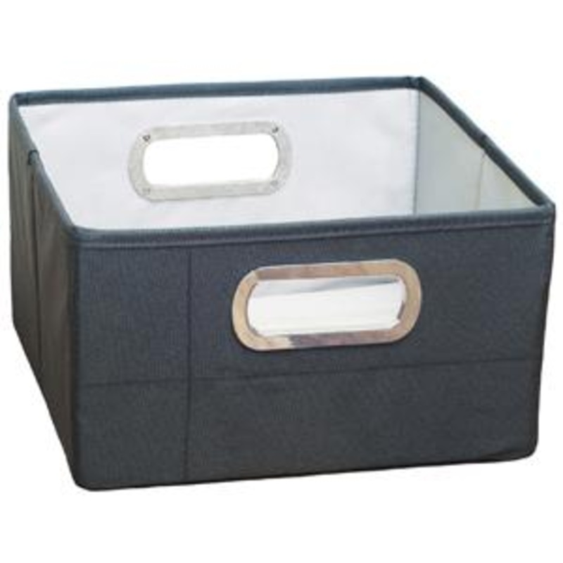 JJ Cole Storage Box 6.5″ Solid Slate