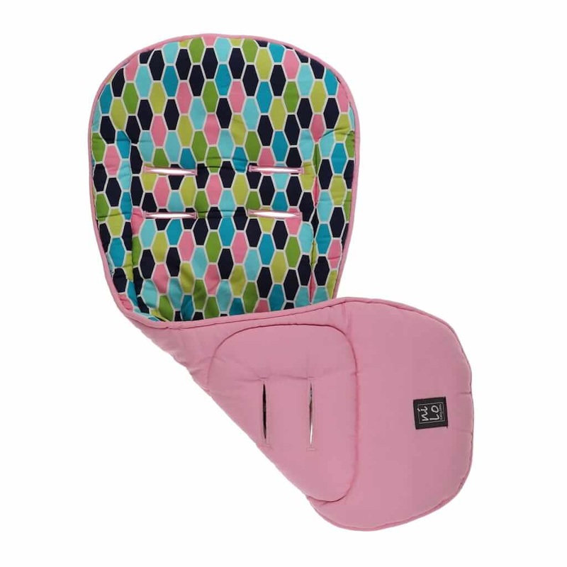 Long Stroller Mat Honeycomb Light Pink