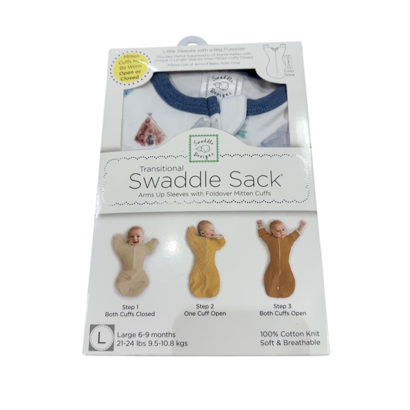 Swaddle Designs Transitional Swaddle Sack, Large, Mountains and Trees