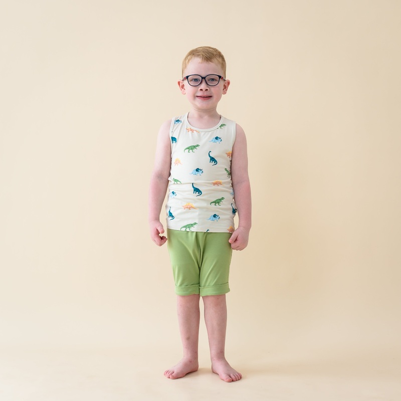 Toddler Tank Top in Ecru Roar