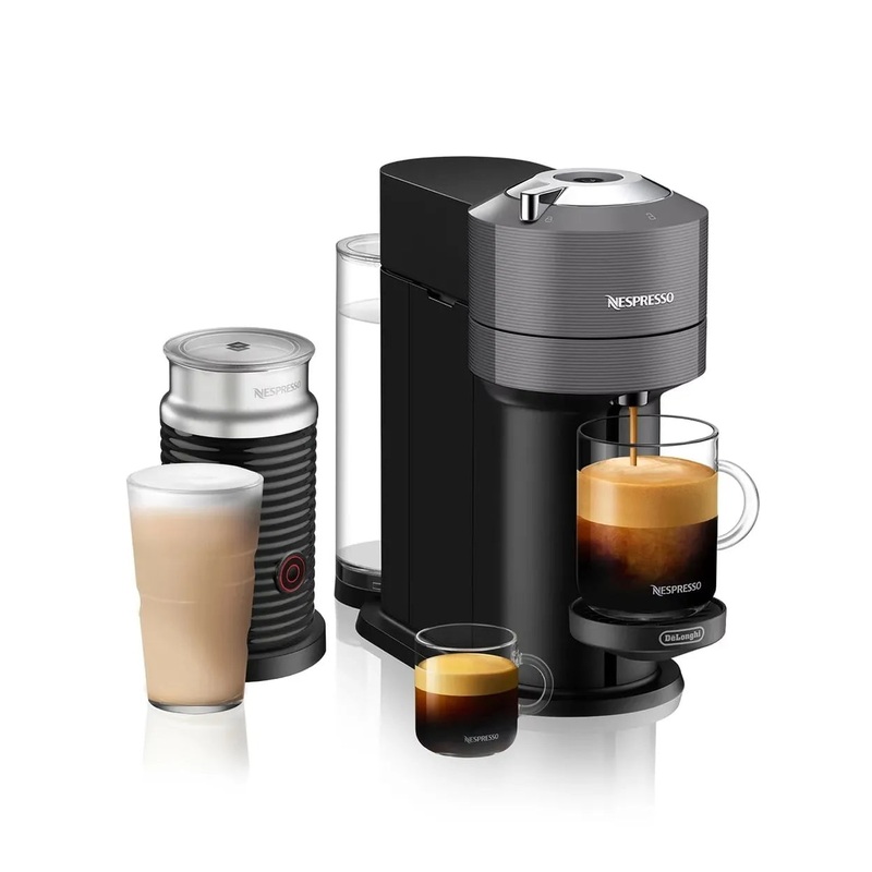 Vertuo Next Deluxe Coffee Maker by DeLonghi – Dark Grey with Milk Frother