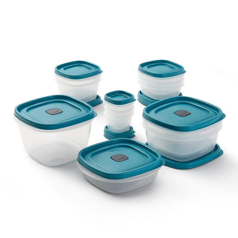 24pc Easy Find Lids Food Storage Container Set- Peacock