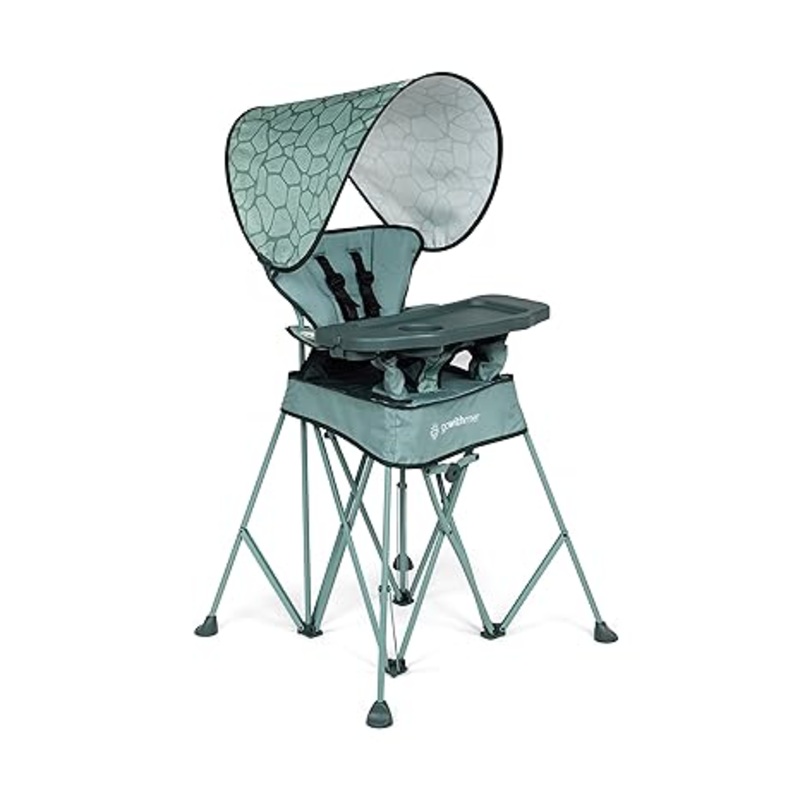 Baby Delight Go With Me Uplift Deluxe Portable High Chair, Green Garden