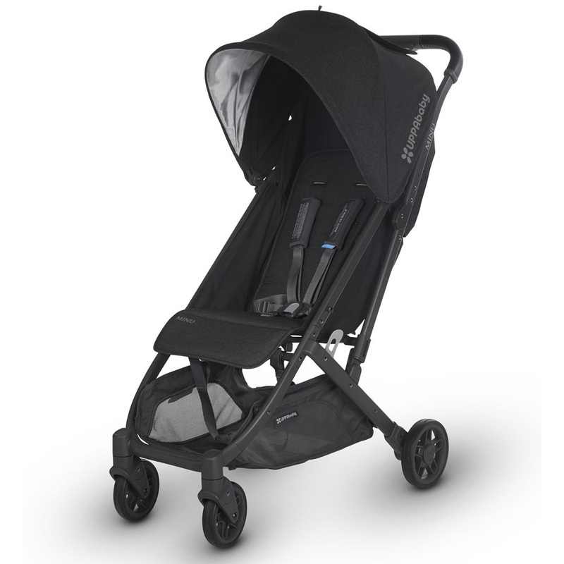 UPPAbaby Open Box Minu Stroller – Jake (Black Melange/Carbon/Black Leather)