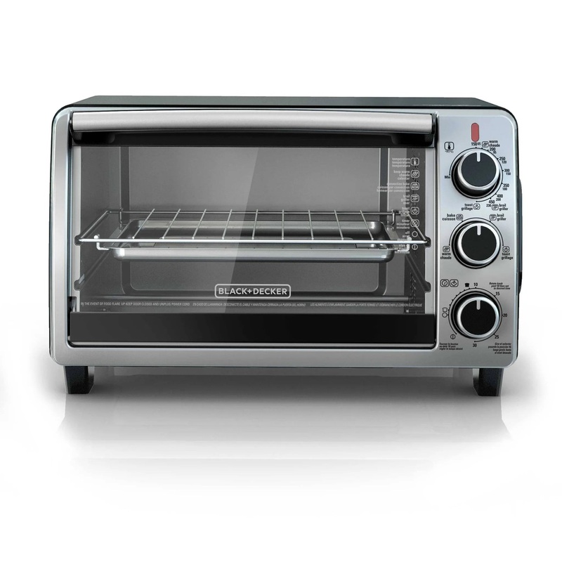 6 Slice Toaster Oven – Black