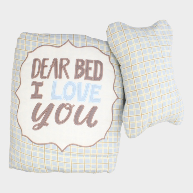 “Dear Bed, I Love You” Baby Blanket + Pillow