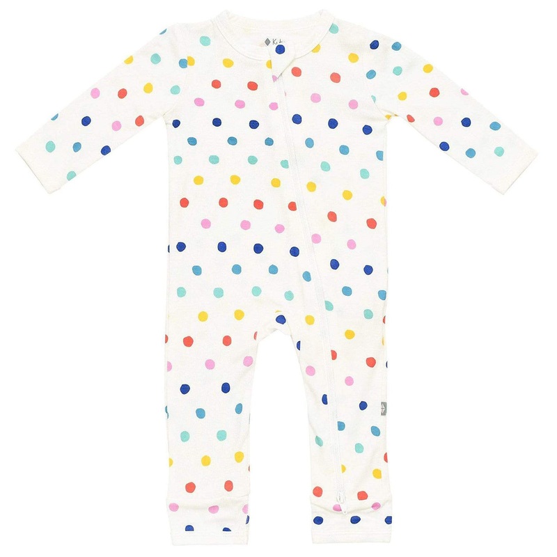 Kyte Baby Printed Zippered Romper – Polka Dots (3-6 months)