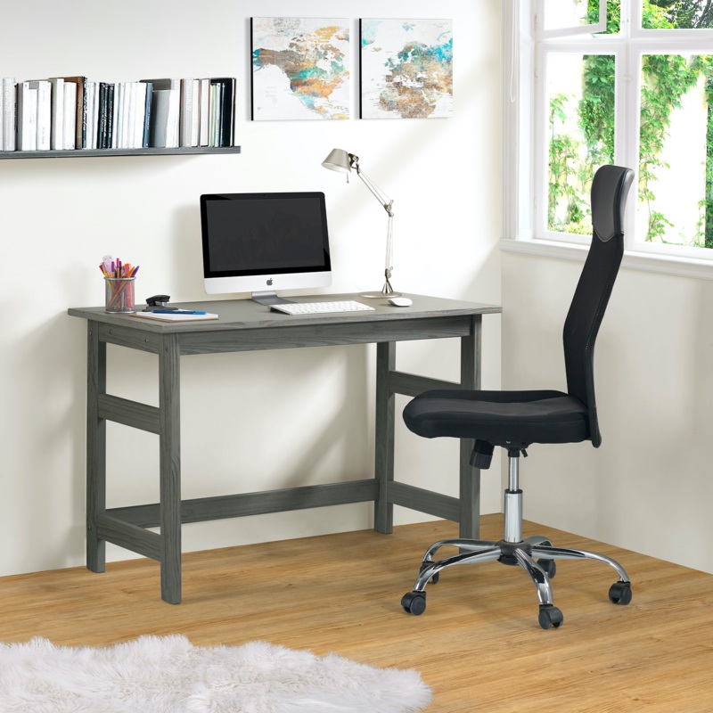 Wire Brushed Desk in Gray