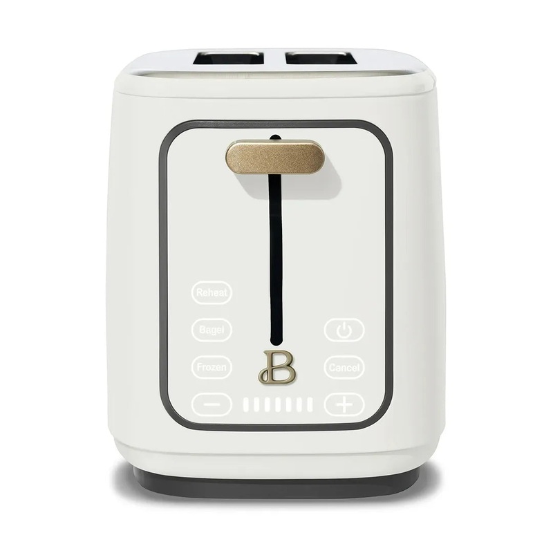 2 Slice Toaster with Touch-Activated Display, White Icing by Drew Barrymore